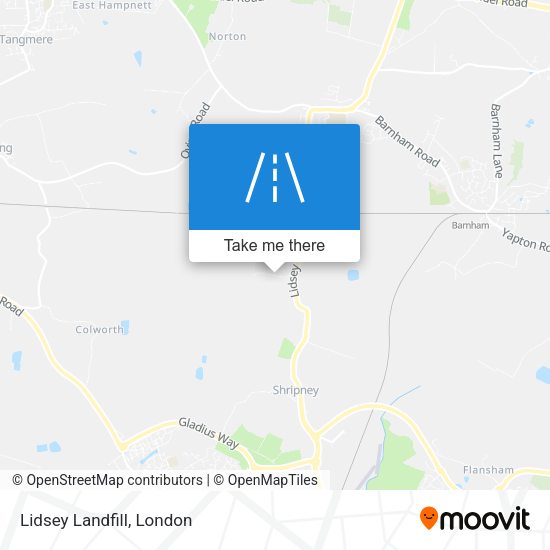 Lidsey Landfill map
