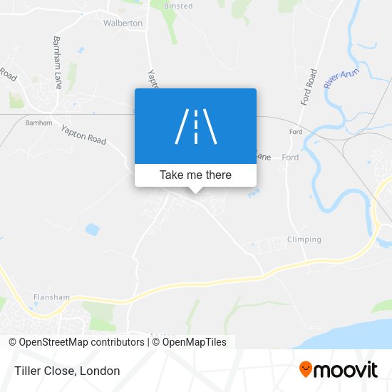 Tiller Close map