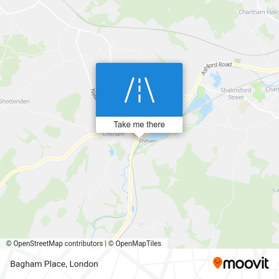 Bagham Place map