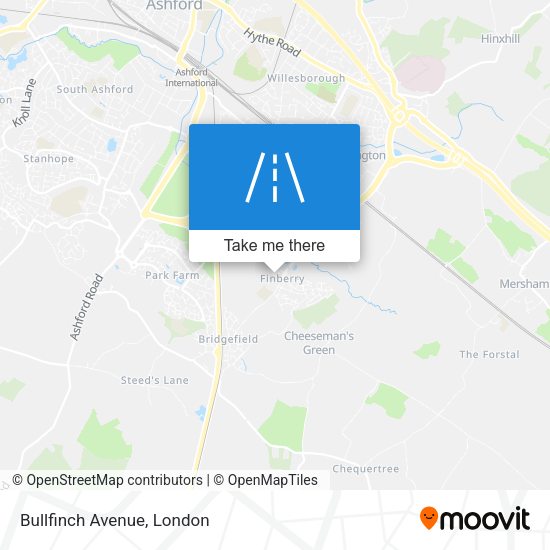 Bullfinch Avenue map