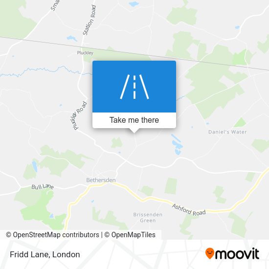 Fridd Lane map