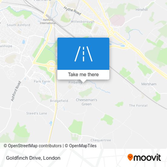 Goldfinch Drive map