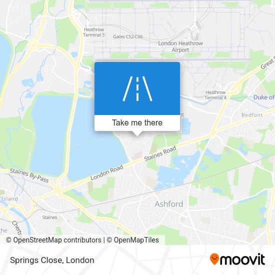 Springs Close map