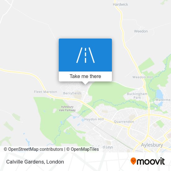 Calville Gardens map