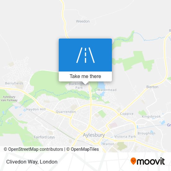 Clivedon Way map