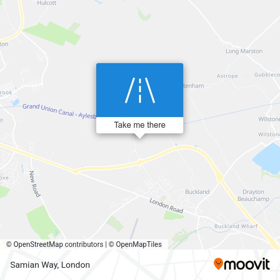 Samian Way map