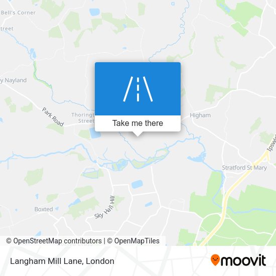 Langham Mill Lane map