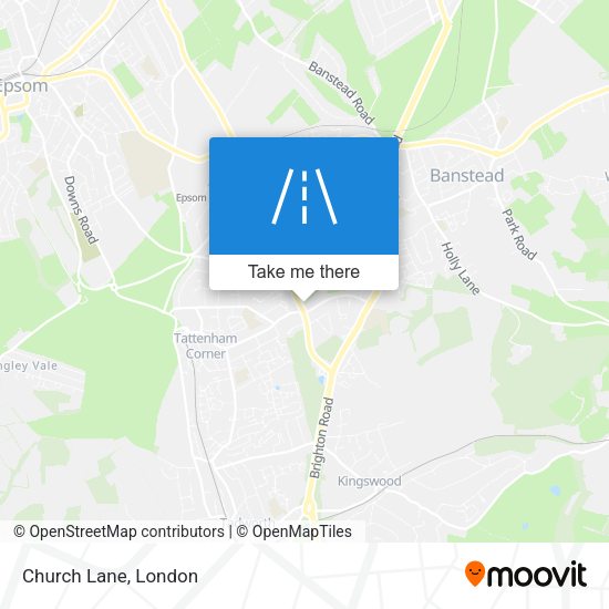 Church Lane map