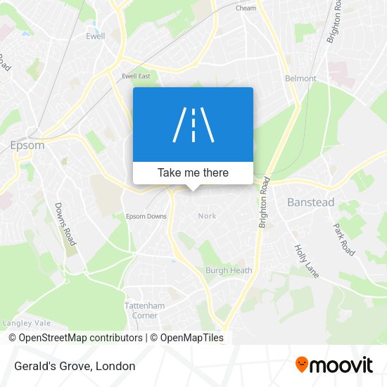 Gerald's Grove map