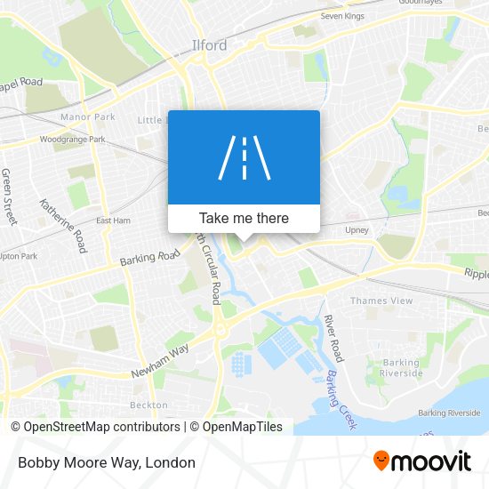 Bobby Moore Way map