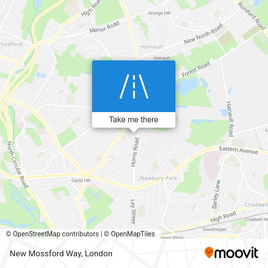 New Mossford Way map