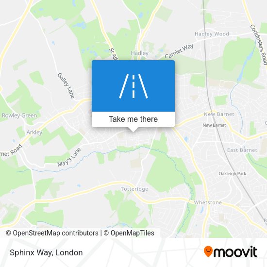 Sphinx Way map