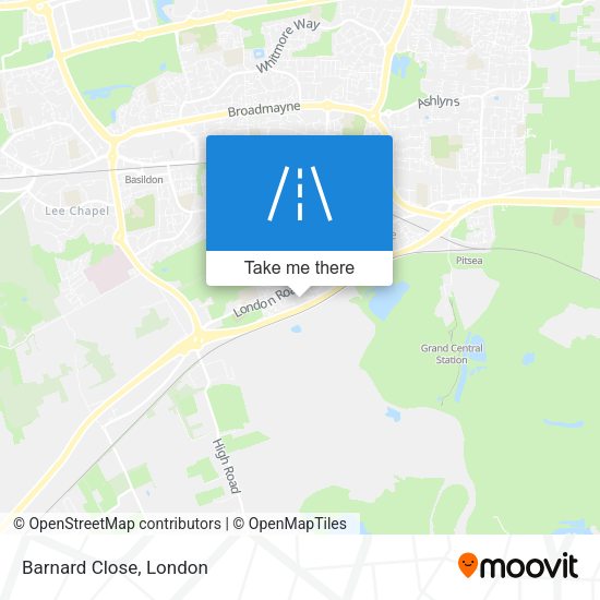 Barnard Close map