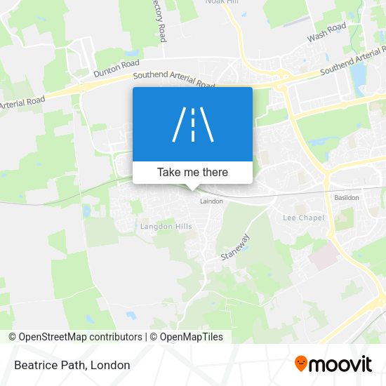 Beatrice Path map