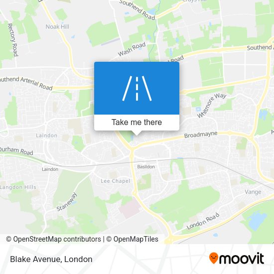 Blake Avenue map