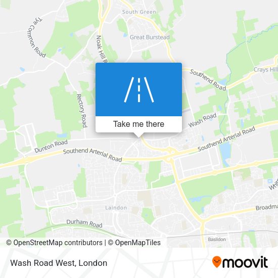 Wash Road West map