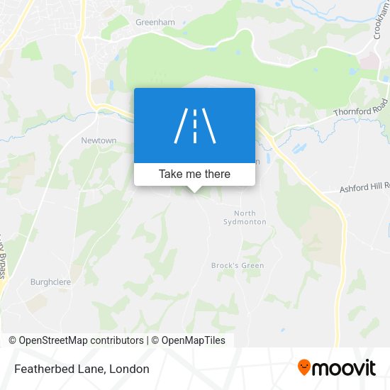 Featherbed Lane map