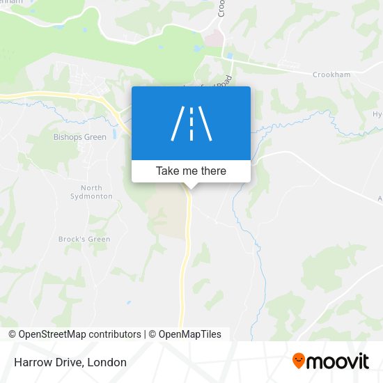 Harrow Drive map