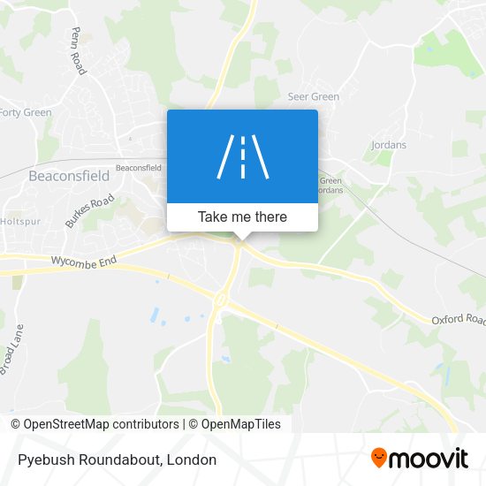 Pyebush Roundabout map