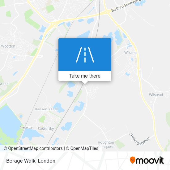 Borage Walk map