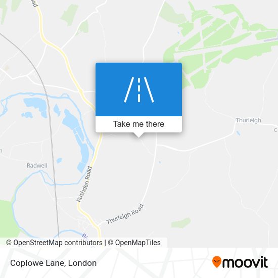 Coplowe Lane map