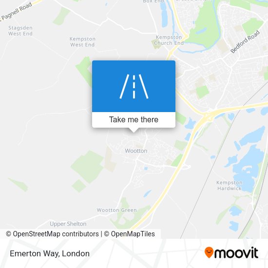 Emerton Way map
