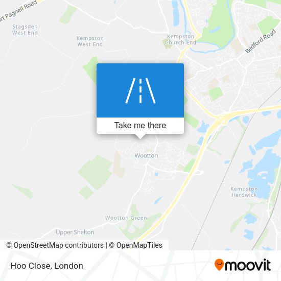 Hoo Close map