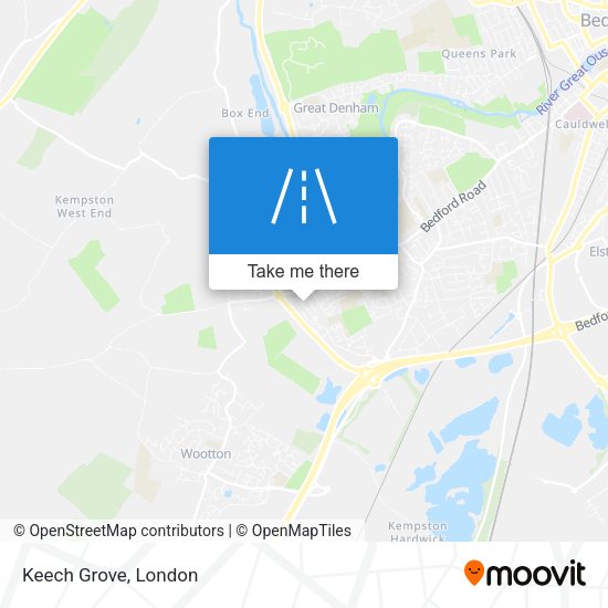 Keech Grove map