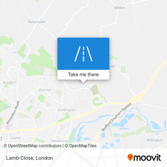 Lamb Close map