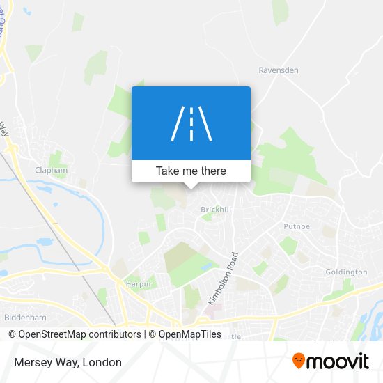 Mersey Way map