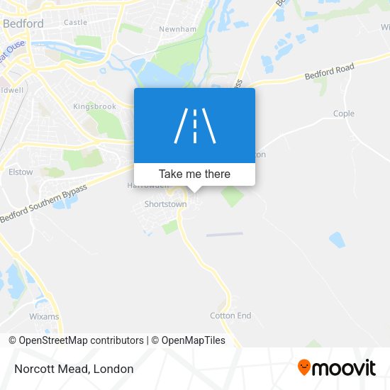 Norcott Mead map