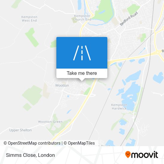 Simms Close map