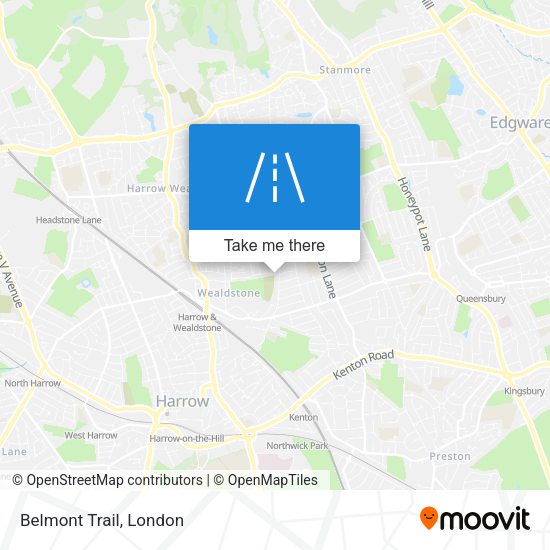 Belmont Trail map