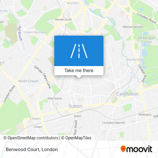 Benwood Court map