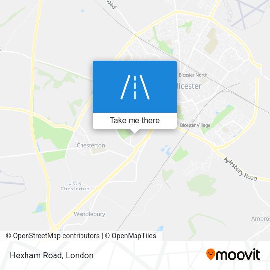Hexham Road map