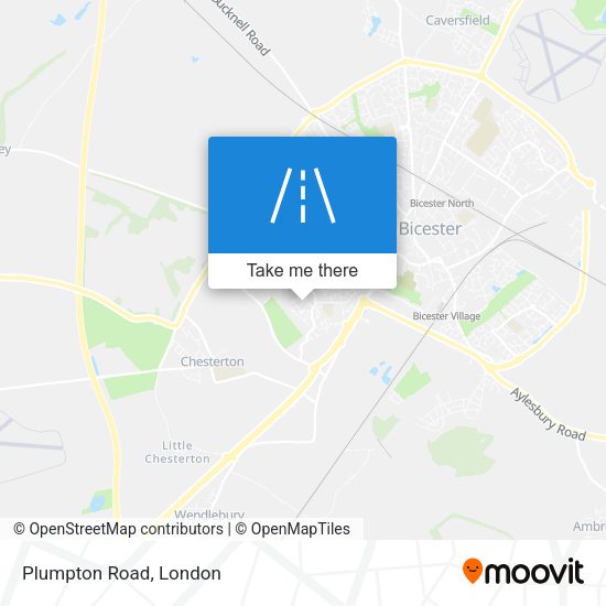 Plumpton Road map