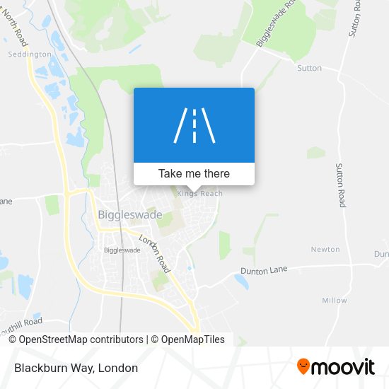 Blackburn Way map
