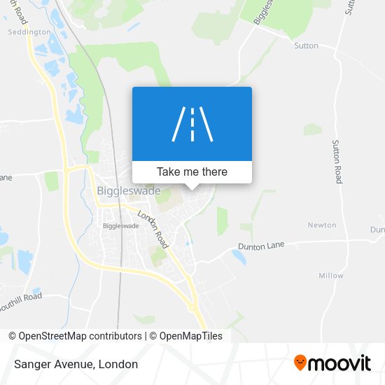 Sanger Avenue map