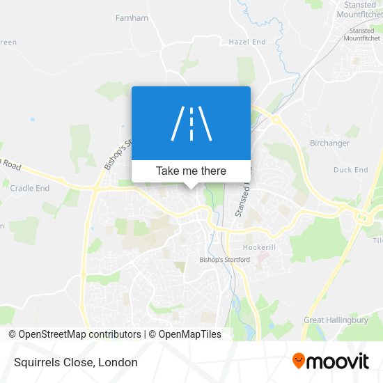 Squirrels Close map