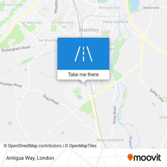 Antigua Way map