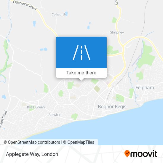 Applegate Way map
