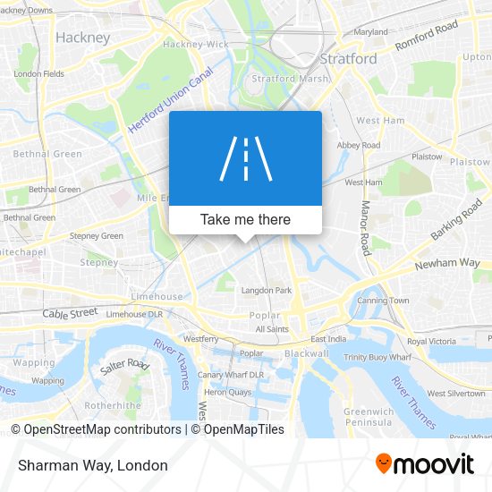 Sharman Way map