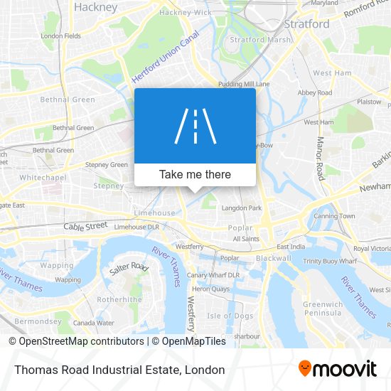 Thomas Road Industrial Estate map
