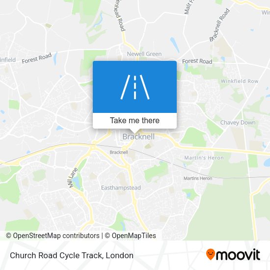 Church Road Cycle Track map