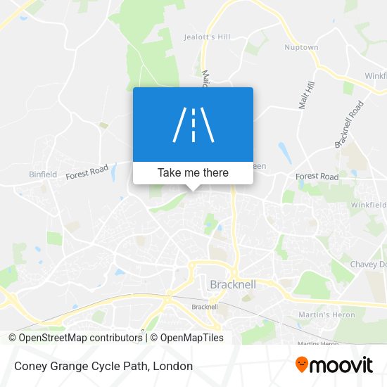 Coney Grange Cycle Path map