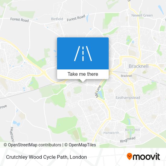 Crutchley Wood Cycle Path map