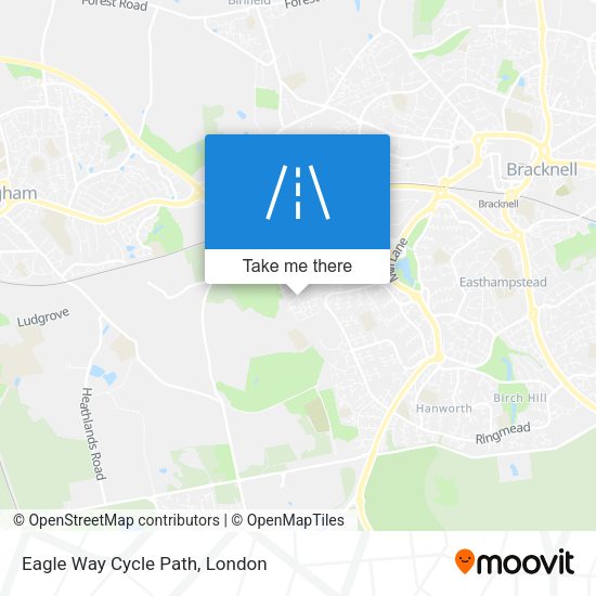 Eagle Way Cycle Path map