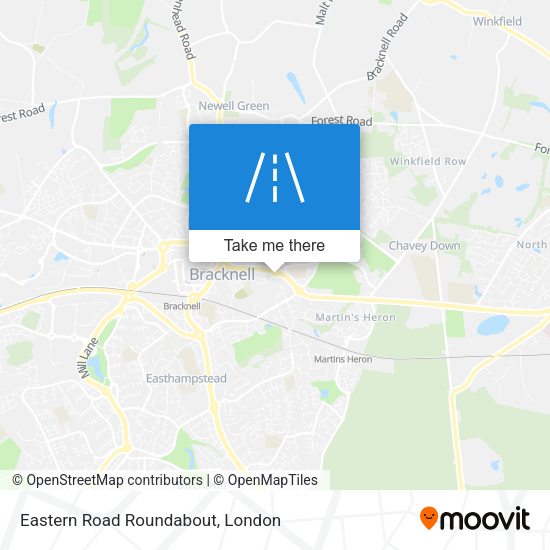 Eastern Road Roundabout map