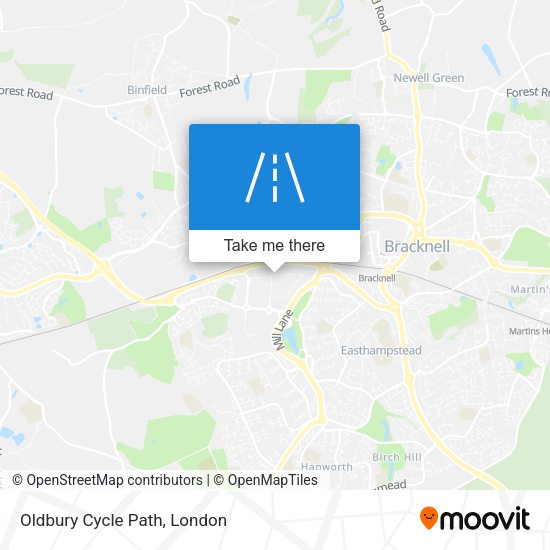 Oldbury Cycle Path map