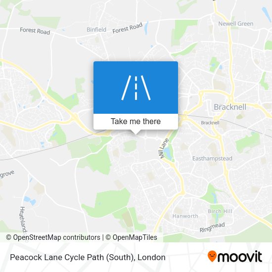 Peacock Lane Cycle Path (South) map